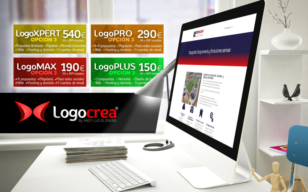 Completa el diseño de tu logo con una web de contacto: Descubre la opción 3 de nuestros servicios de logos