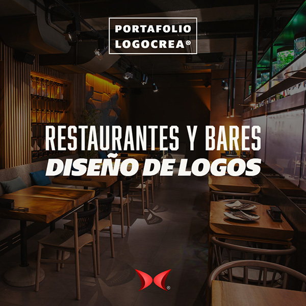 Portafolio de diseño de logotipos para restaurantes y bares. Logocrea®