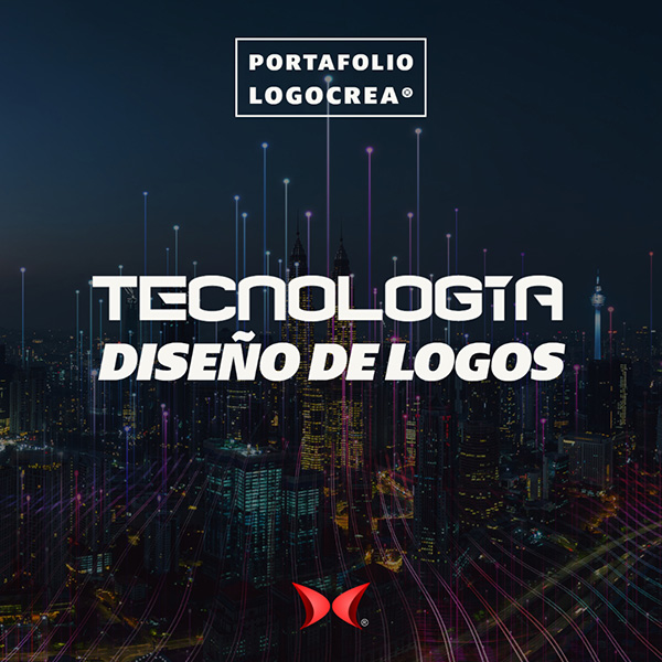 Portafolio diseño de logotipos para tecnología. Logocrea®