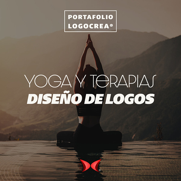 Portafolio de diseño de logotipos para yoga y terapias. Logocrea®