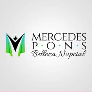 Mercedes Pons. Belleza Nupcial. Logo diseñado por Logocrea®