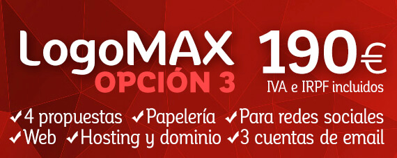 LogoMAX© Opción 3. Diseño de logo, papelería y landing page