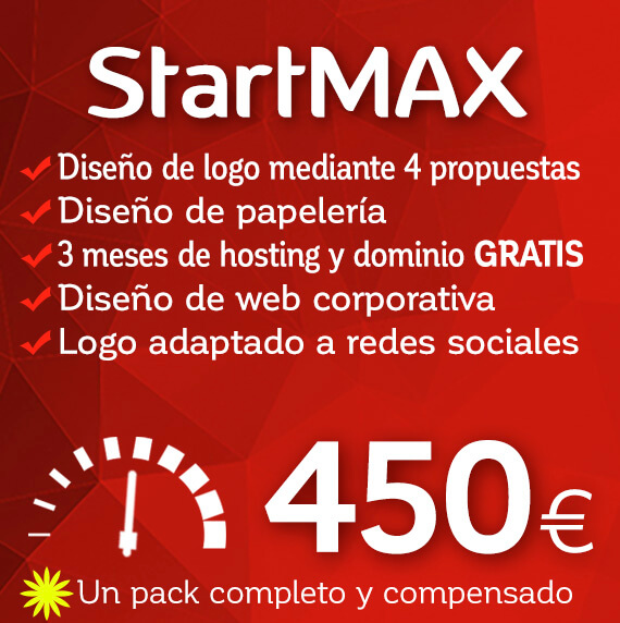 StarMAX©. Pack de diseño gráfico con logotipo, papelería y web corporativa personalizada
