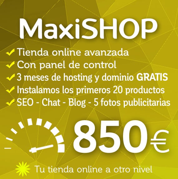 MaxiSHOP, diseño de tienda online superior de Logocrea®