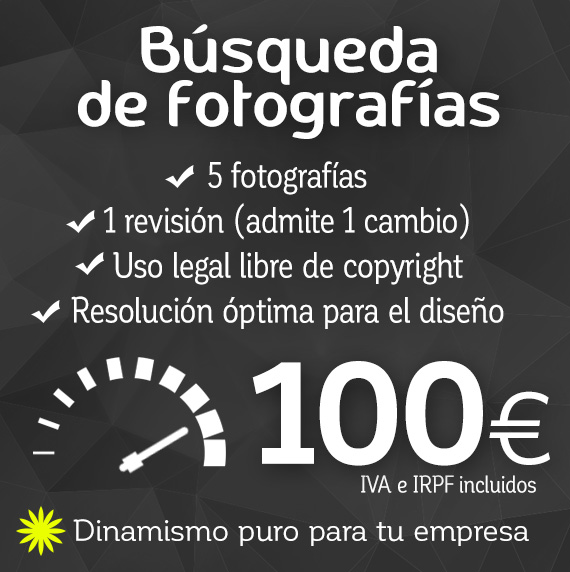 Búsqueda de 5 fotografías libres de copyright. Logocrea®