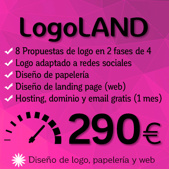 LogoLAND. Diseño de logo con landing page