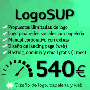 LogoSUP. Diseño de logo sin limitaciones con landing page
