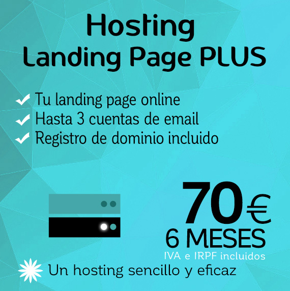 Hosting Landing Page PLUS de Logocrea®