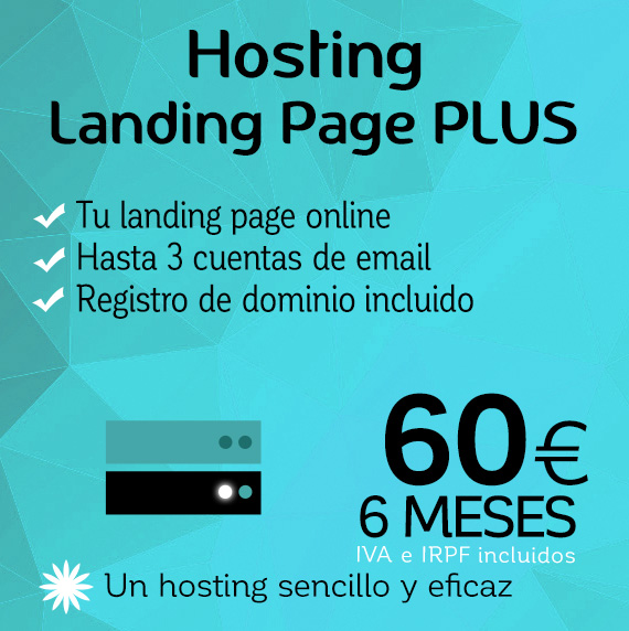 Hosting Landing Page PLUS de Logocrea®