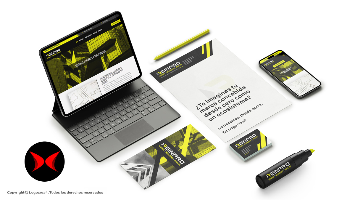 Diseño de marca corporativa completa de Logocrea® Diseño de marca corporativa completa de Logocrea®