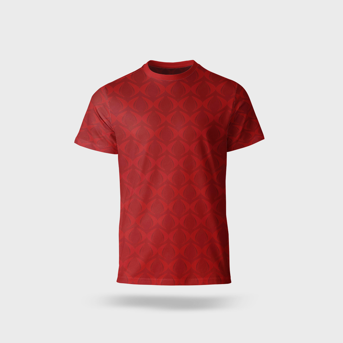 Ejemplo de patrón aplicado a camiseta. Diseño de Logocrea®
