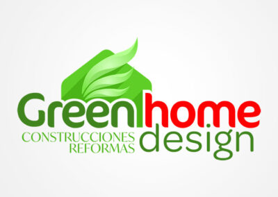 Green Home Design. Diseño de logo de Logocrea®