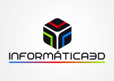 Informática 3D. Diseño de logo de Logocrea®