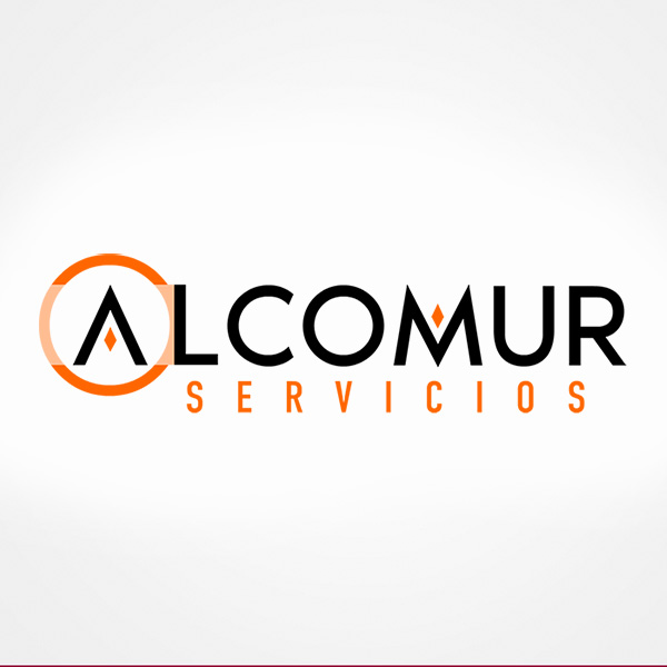 Alcomur Servicios. Diseño de logotipo de Logocrea®.