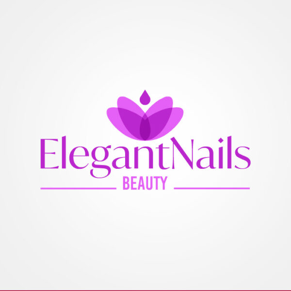 Elegant Nails. Diseño de logotipo de Logocrea®.