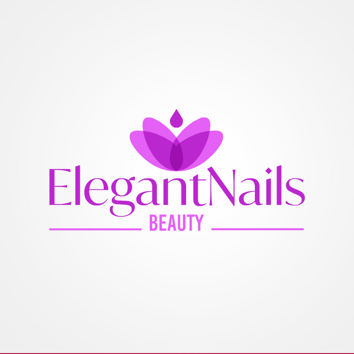 Elegant Nails. Diseño de logotipo de Logocrea®.