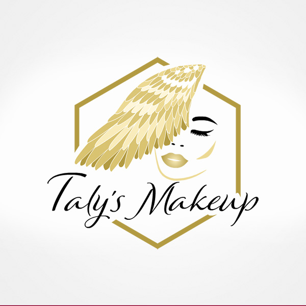 Taly´s Makeup. Diseño de logotipo de Logocrea®.