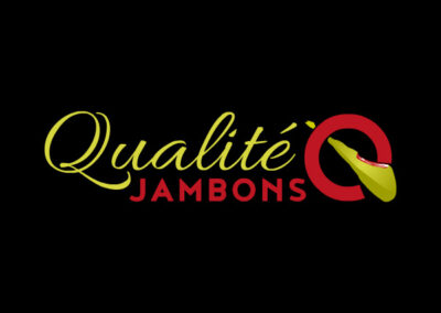 Qualité Jambons. Diseño de logo de Logocrea®