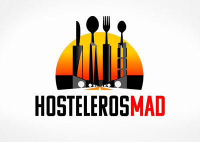 Hosteleros MAD. Diseño de logo de Logocrea®