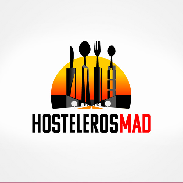 Hosteleros MAD. Diseño de logo de Logocrea®