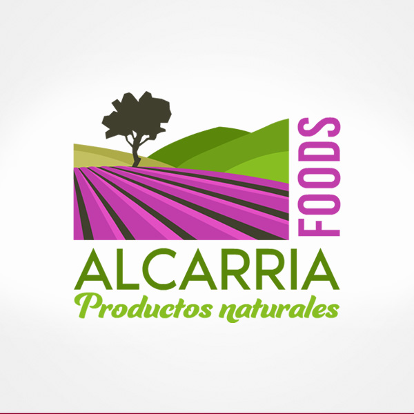 Alcarria Foods. Diseño de logo de Logocrea®