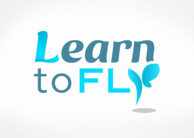 Learn Fly. Diseño de logo de Logocrea®