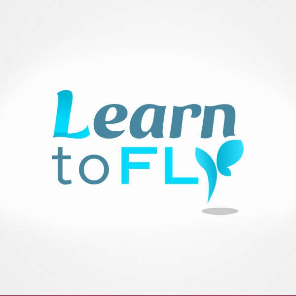 Learn Fly. Diseño de logo de Logocrea®