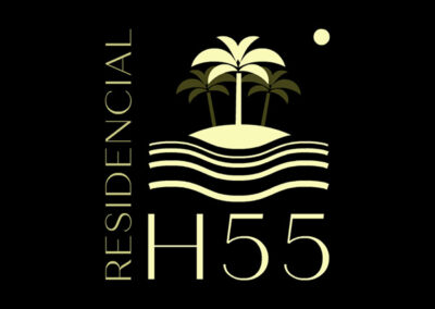 Residencial H55. Diseño de logo de Logocrea®