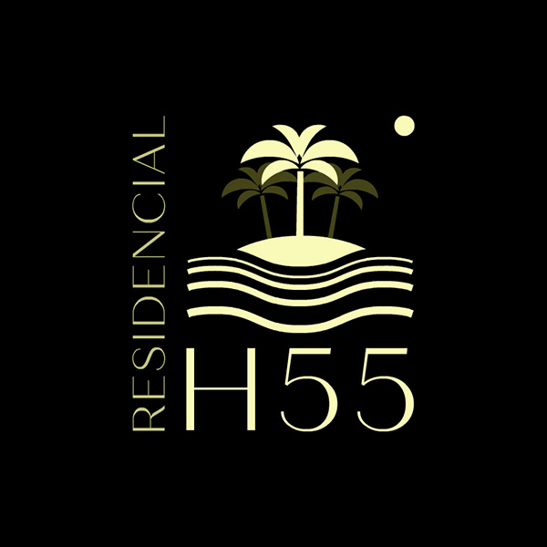 Residencial H55. Diseño de logo de Logocrea®