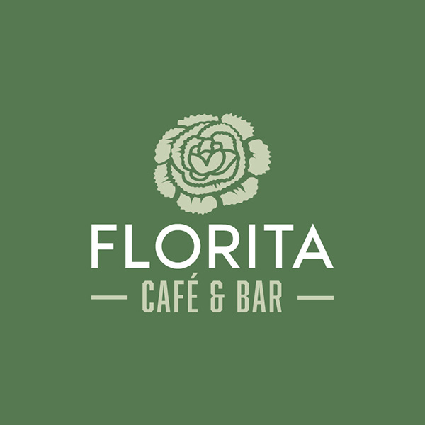 Florita Café & Bar. Diseño de logo de Logocrea®