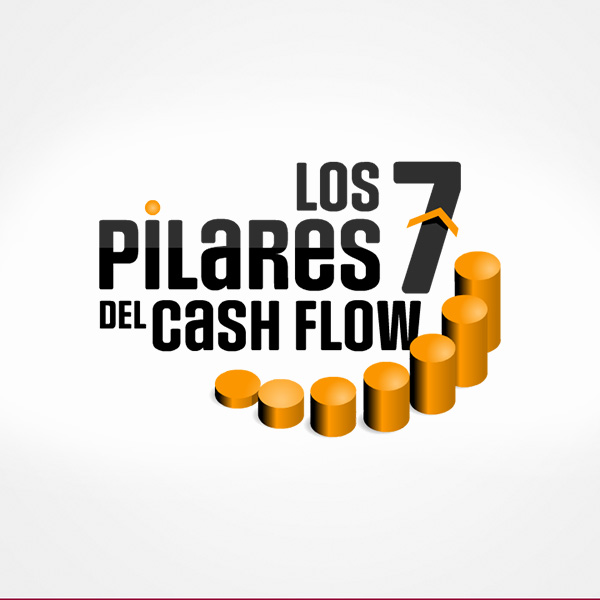 Los 7 Pilares del Cash Flow. Diseño de logo de Logocrea®