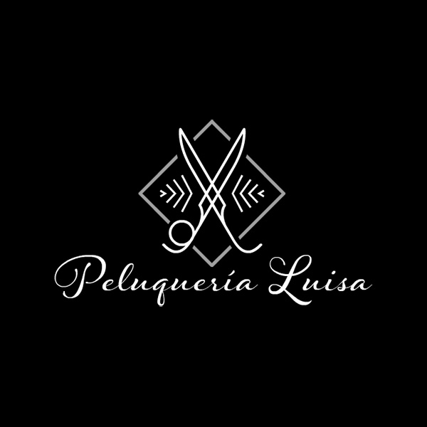 Peluquería Luisa. Diseño de logo de Logocrea®