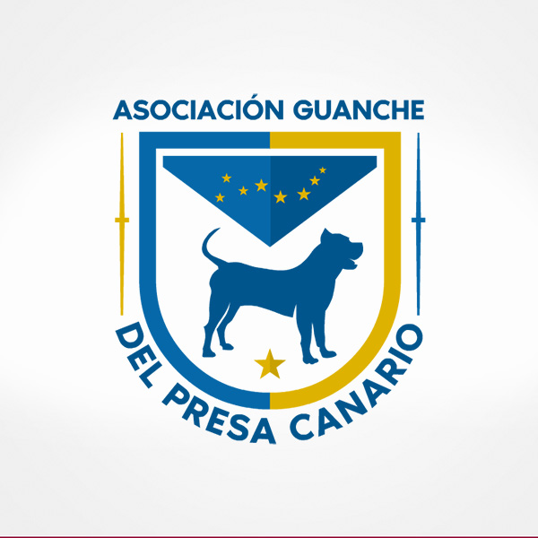 Asociación Guanche del Presa Canario. Diseño de logo de Logocrea®