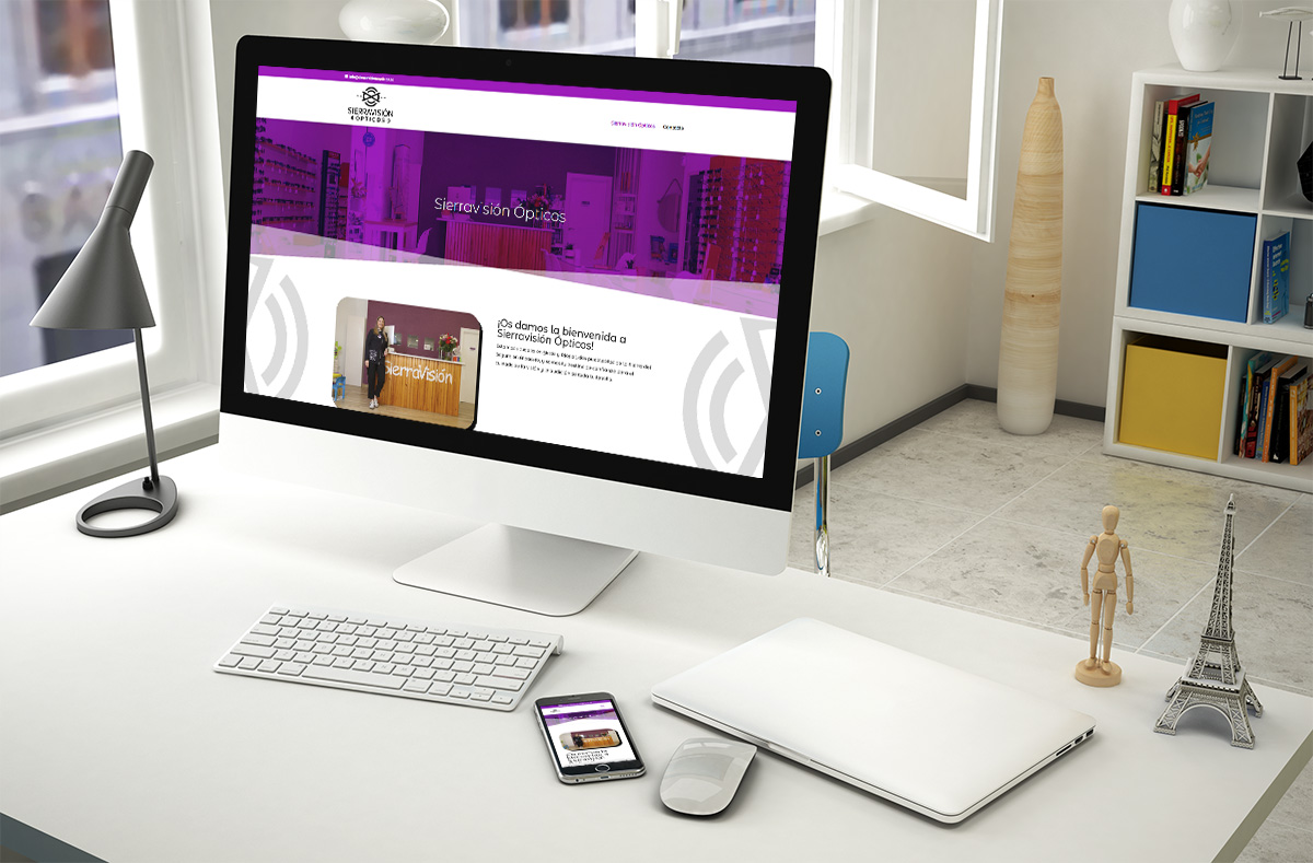 Portafolio web de Logocrea®. Sierravisión Ópticos Portafolio web de Logocrea®. Sierravisión Ópticos