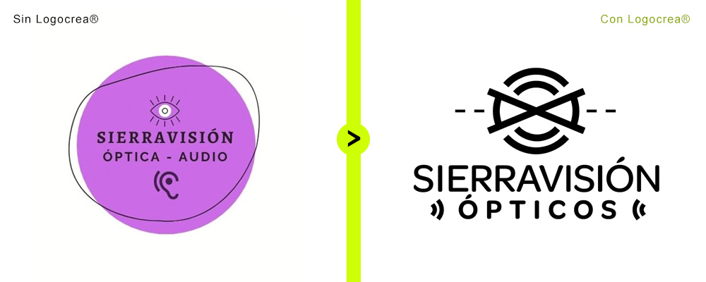 Sierra Visión. Logos Antes y Después de Logocrea® Sierra Visión. Logos Antes y Después de Logocrea®