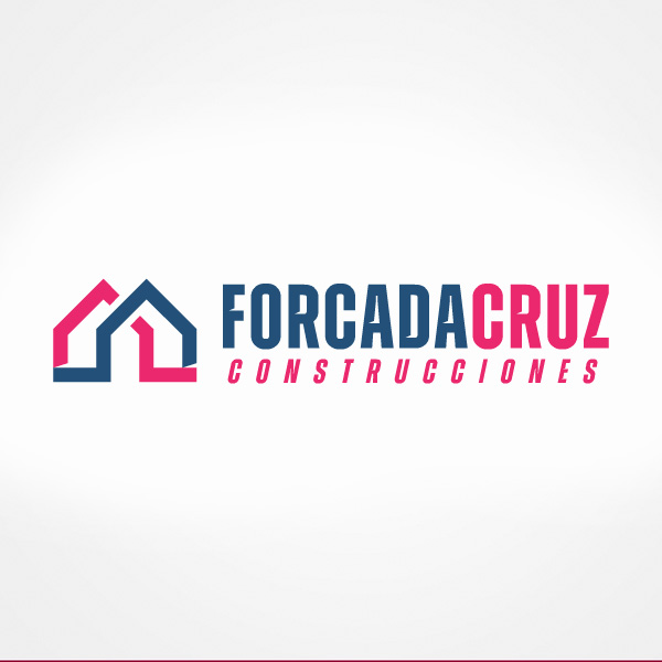 Logotipo de Forcada Cruz Construcciones, diseño de logotipo para constructoras