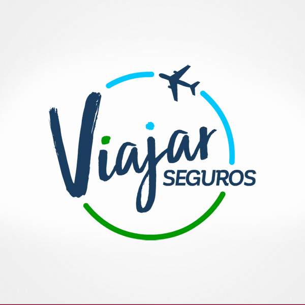 Logotipo de Viajar Seguros, diseño de logotipo para seguros