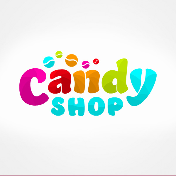 Candy Shop. Diseño de logo de Logocrea®