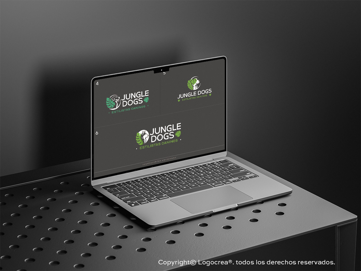 Diseño de logo y proceso de trabajo de Logocrea® Logoxpert jungle