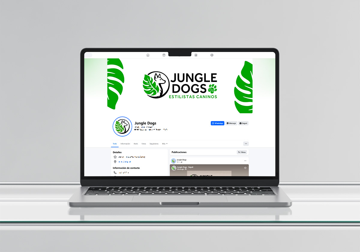 Diseño de logo y proceso de trabajo de Logocrea® Logoxpert jungle rrss